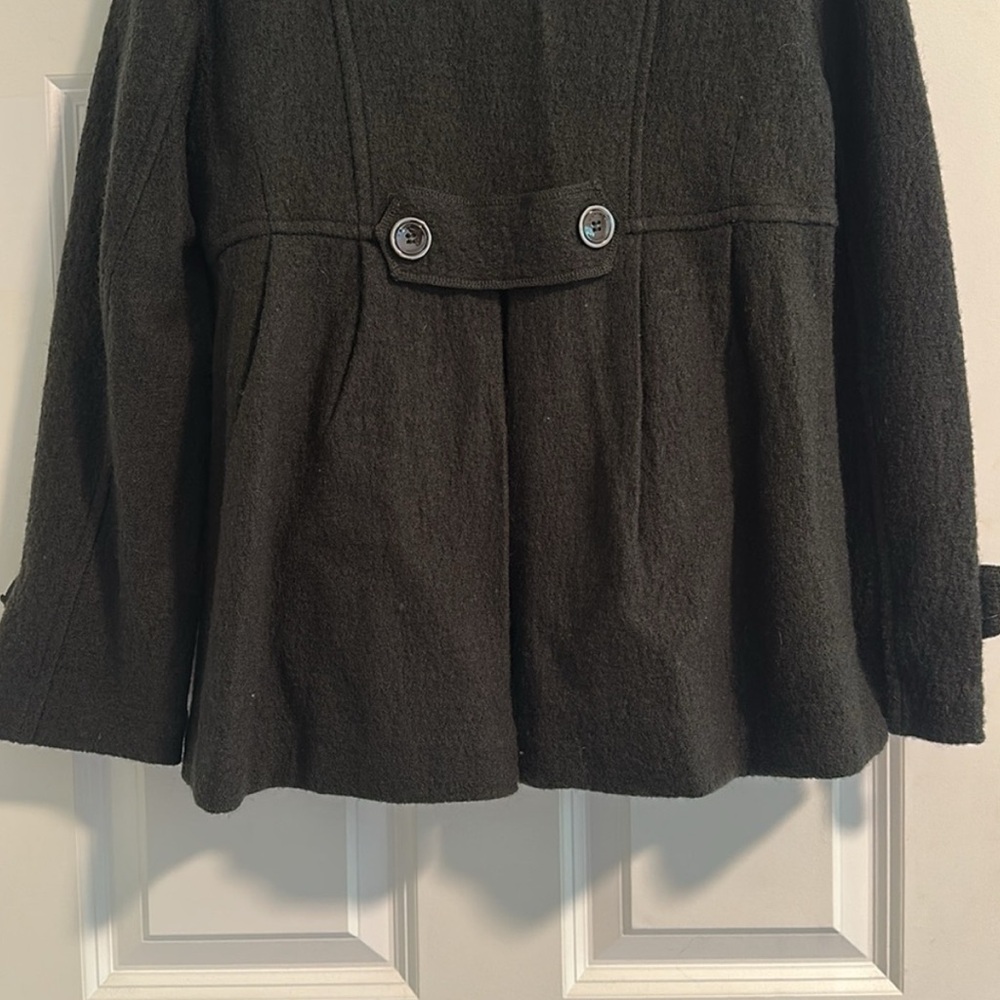 Sandro Wool Peplum Military Jacket Size Small Petite - Picture 10 of 12